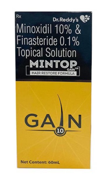 Разтвор, Dr. Reddy's, Gain 10, срещу косопад, с включен финастерид