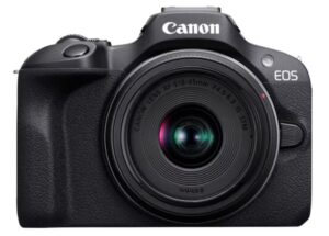 Фотоапарат Mirrorless Canon EOS R100 + Обектив RF-S 18-45 мм